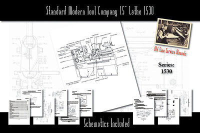 Standard Modern Tool Company 15/" Lathe 1530 Owners Users Service Manual