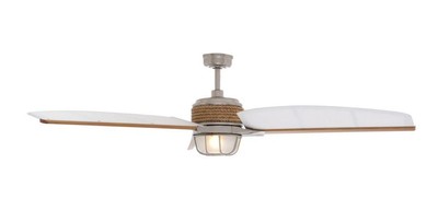 Nautical Style 68" Brushed Nickel Indoor Outdoor Ceiling ...
