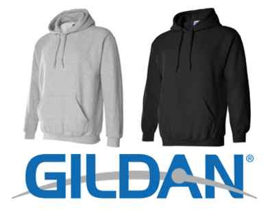 Pre-owned Gildan 50 Hooded Sweatshirts 25 Black 25 Sports Grey Bulk Lot S-xl  Hoodie G185 In Gray