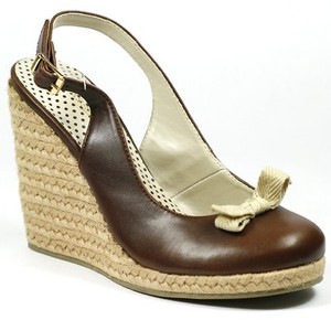 Wedge Sandals sandals 9 Wilshire Classified  Platform Brown  US  brown slingback High Slingback