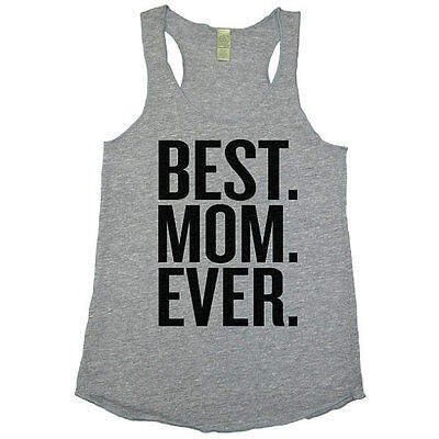 Mom Flowy Workout Tank. Eco Tank Top. Best Mom Ever Racerback Fitness Tank Top.