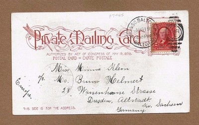 Baltimore,MD Maryland, Strauss # 223 Private Mailing Card, Y.M.C.A u-1903