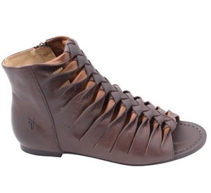 FRYE-Marlene-Gladiator-Twisted-Leather-Sandals-in-Brown-Sz-7-5M ...