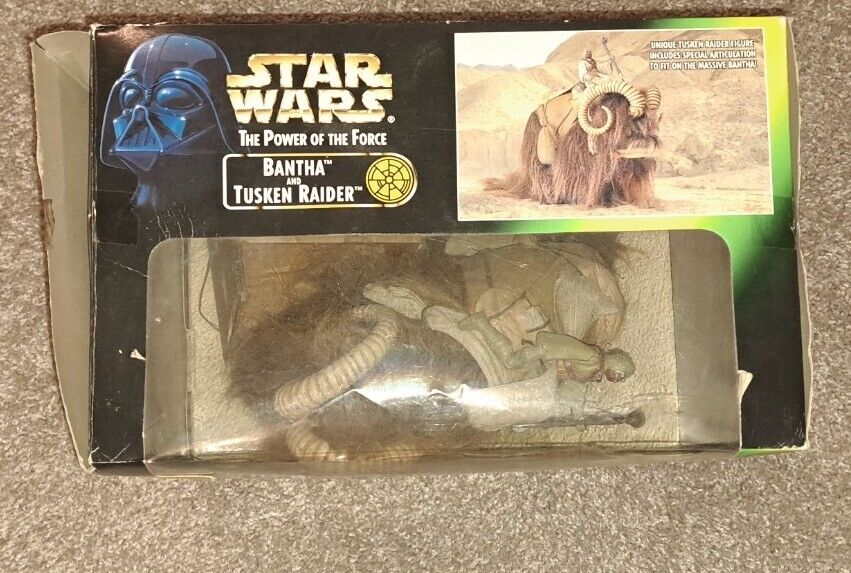 Star Wars Power Of the Force Bantha &Tusken RaiderW/Box 1998 And More