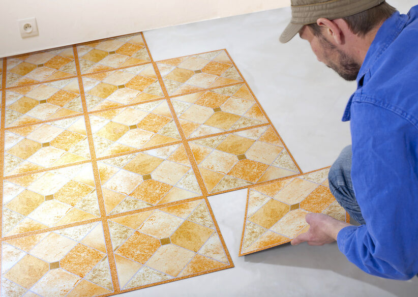 How do you install vinyl tile?