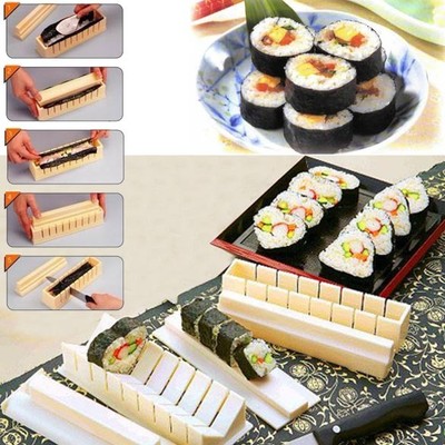 11PCS Sushi Maker Kit Rice Roll Mold ...