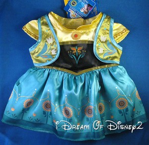 Build A Bear Anna Frozen Fever Dress Disney Teddy Size Clothes Costume NEW | eBay