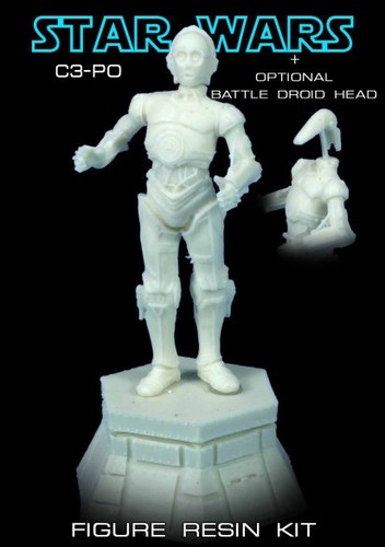 "I'd better knock I suppose." C3PO et R2D2 70 mm $_12