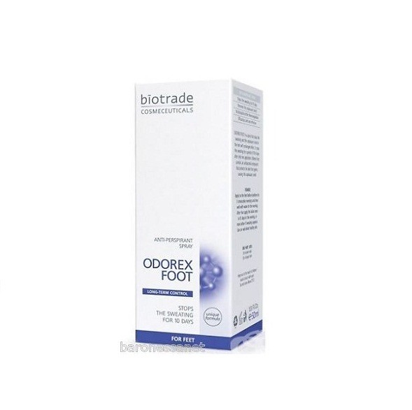 BIOTRADE Odorex Foot Antiperspirant Spray Stop sweating smell Anti-perspirant