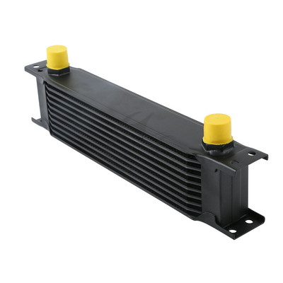 BLACK-UNIVERSAL-10-ROW-AN-10AN-ENGINE-TRANSMISSION-RACING-OIL-COOLER-BRITISH