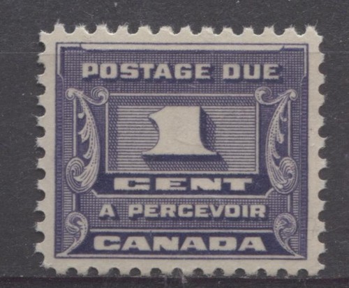 Canada-J11-1c-Deep-Bluish-Lilac-1933-34-Third-Postage-Due-Cream-Gum-SUP-98-NH