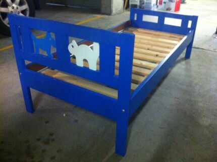 ikea children's bed frame with slatted bed base and mattress Dee Why 