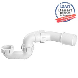 Flachsifon Wanne Ø40/50 SELBSTREINIGEND Bad Sifon Syphon Siphon ...