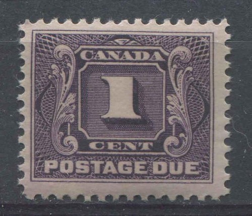 Canada-J1c-1c-Deep-Blackish-Purple-1906-28-Postage-Due-Dry-Printing-F-70-OG-HR