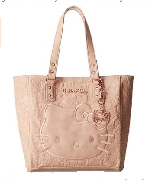 UPC 671803152175 product image for Hello Kitty Blush Embossed Face Satchel Top Handle Bag - Pink By Loungefly | upcitemdb.com