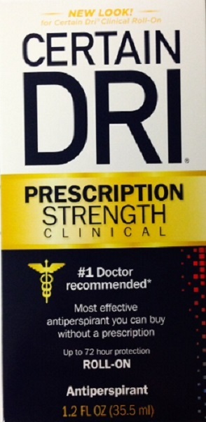 Certain DRI Anti-perspirant Roll-on,1.2 Fl Oz
