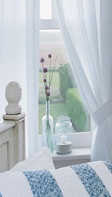Curtains Ideas 36 inch cafe curtains : Farmhouse 100% Cotton White Muslin 36 Inch Cafe Curtains