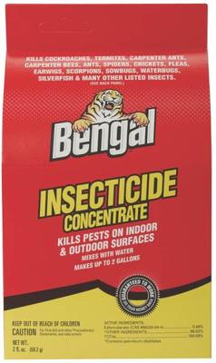 BENGAL 33100 LIQUID INSECTICIDE 2OZ CONCENTRATE ROACH ...