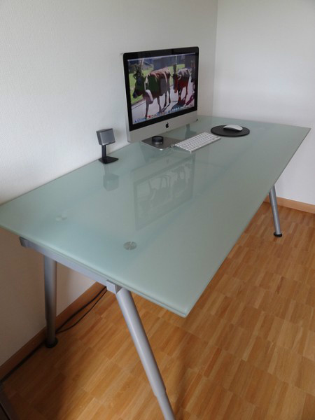 Glass desk ikea galant frosted, Purchase, sale and exchange ads