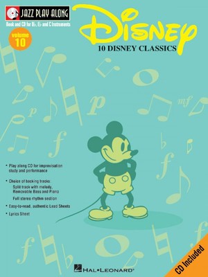 Disney Jazz Play Along Book And Cd New For Sale Online