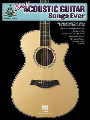 Best Acoustic Guitar Songs Ever Sheet Music Guitar Tablature Book NEW