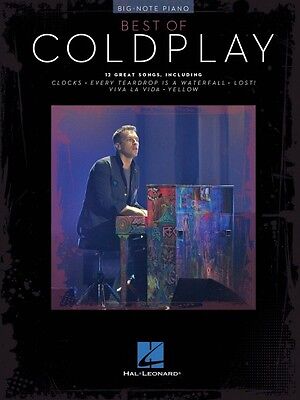 Best of Coldplay for Big-Note Piano Sheet Music Big Note Book NEW