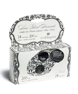 25 Damask Black & White Single Use ...