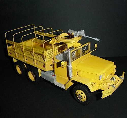 American-M35A2-6x6-Armed-truck-1-25-Scale-Military-vehicle-Paper-Model-Kit