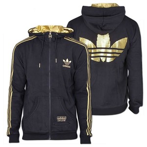 tuta adidas nera e oro uomo