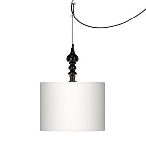 plug light chandelier swag pendant drum chandeliers lighting shade update easy latest type