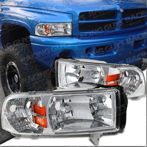94 95 96 97 98 99 00 01 Dodge RAM 1500 2500 3500 Chrome ... 98 dodge pickup headlight wiring 