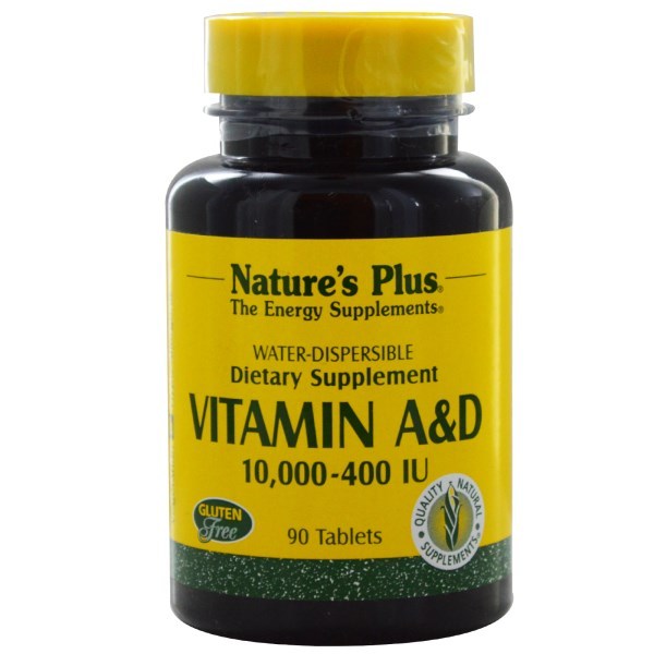 UPC 097467010017 product image for Nature's Plus, Vitamin A & D, 10,000, 400 Iu, 90 Tablets | upcitemdb.com