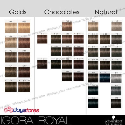 Any 10pcs Schwarzkopf IGORA ROYAL Specialities Permanent ...