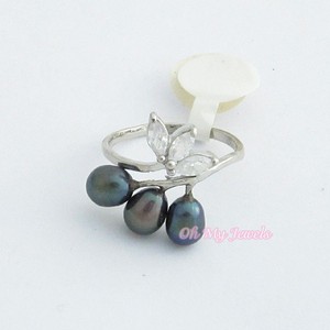 18K-WHITE-GOLD-PLATED-GENUINE-FRESHWATER-PEARL-CUBIC-ZIRCONIA-RING