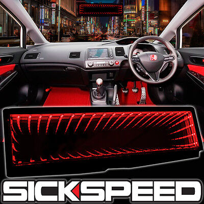 SICKSPEED GALAXY MIRROR LED LIGHT CLIP-ON REAR VIEW WINK REARVIEW RED P4