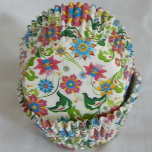 cases cup free muffin cases cupcake vintage floral  cupcake vintage and floral liners shipping red