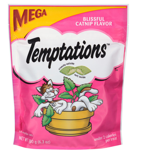 WHISKAS TEMPTATIONS Cat Treat Blissful Catnip Flavor ...