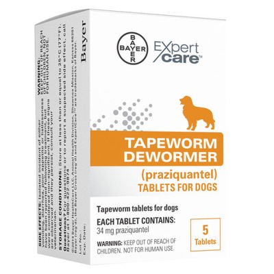 Bayer Expert Care Tapeworm Dewormer 5 Tablets ...