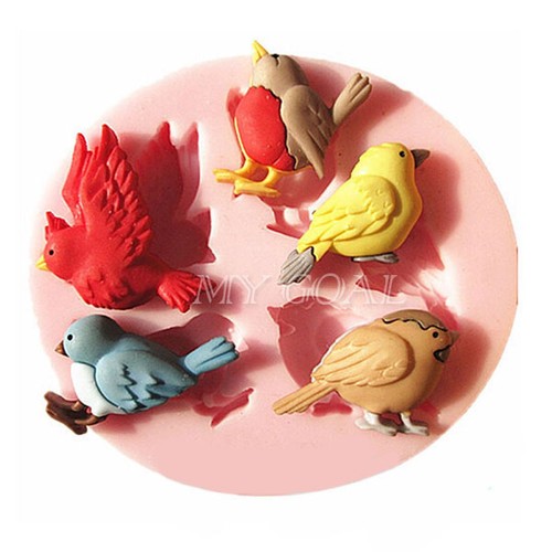 Bird Silicone Fondant Mold Cake Decorating Chocolate ...