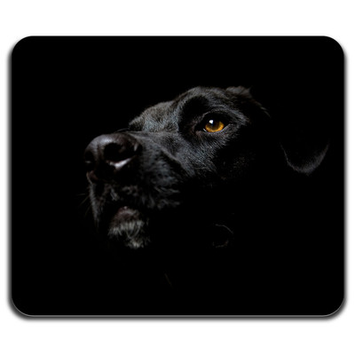 Pet Lovers Black Dog in the Shadow Best Friend Cool Computer Mouse Pad Mat