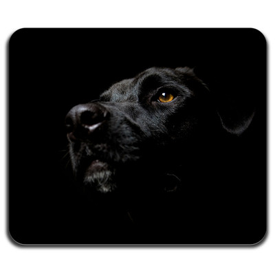 Pet Lovers Black Dog in the Shadow Best Friend Cool Computer Mouse Pad (Best Dog Cooling Pad)