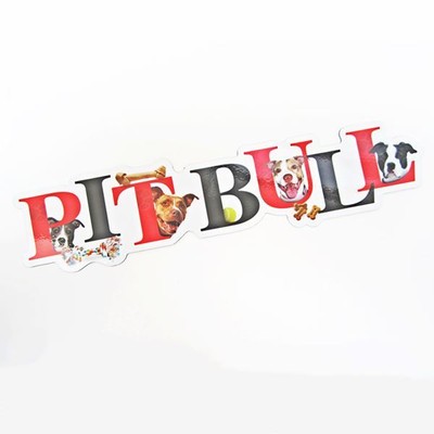 Pit Bull Alphabet Car Magnet (BBM004) - ...