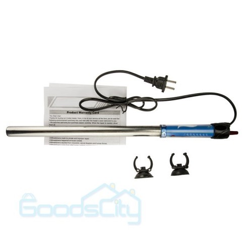 Fish Tank Submersible Heater Thermostat Semi-Stainless Steel ...