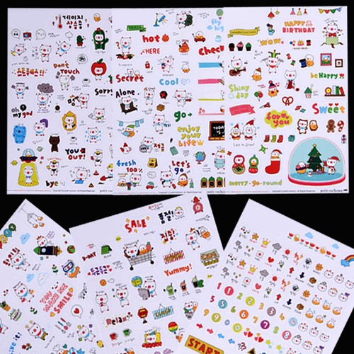 Kawaii DIY Planner Diary Deco Stickers Transparent ...