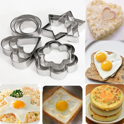 12Pcs Stainless Steel Cookies Cutter Mold Fondant ...