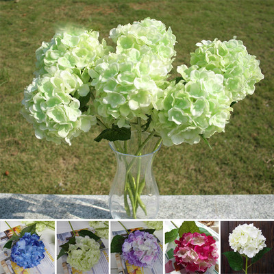 Faux Artificial Silk Floral Flower Bouquet Hydrangea ...