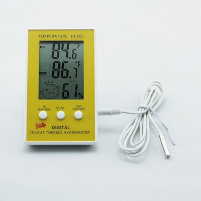 LCD Digital Indoor Outdoor Weather Humidity Hygrometer ...