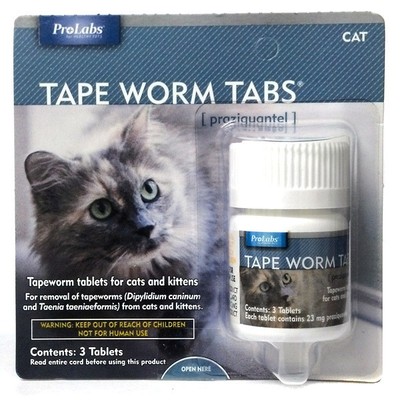 PRAZIQUANTEL TAPE WORM  TABS Cat & ...