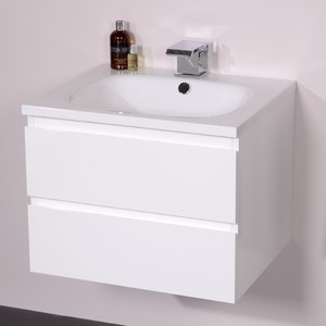 ... about Santander 600mm Wall Hung White Vanity Basin Unit With 2 Drawers