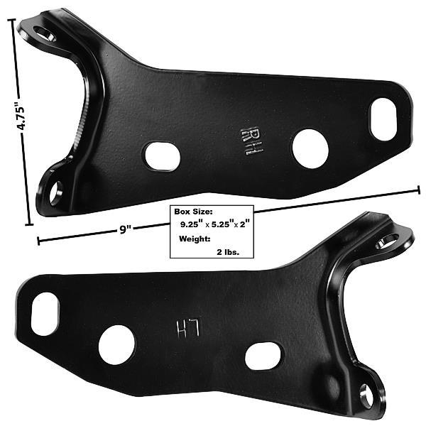 1957 Chevy Belair 150 Amp 210 Rear Bumper Brackets Pair